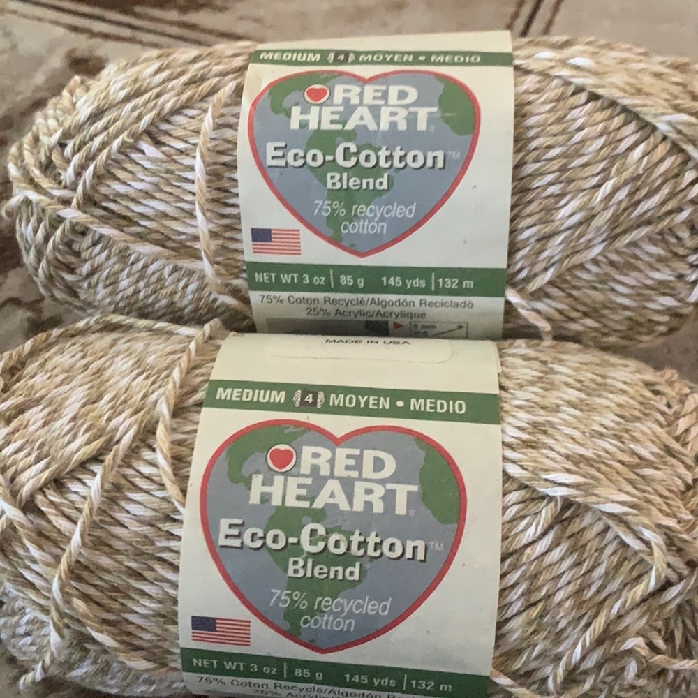 Red heart cotton yard 2  packs made in USA